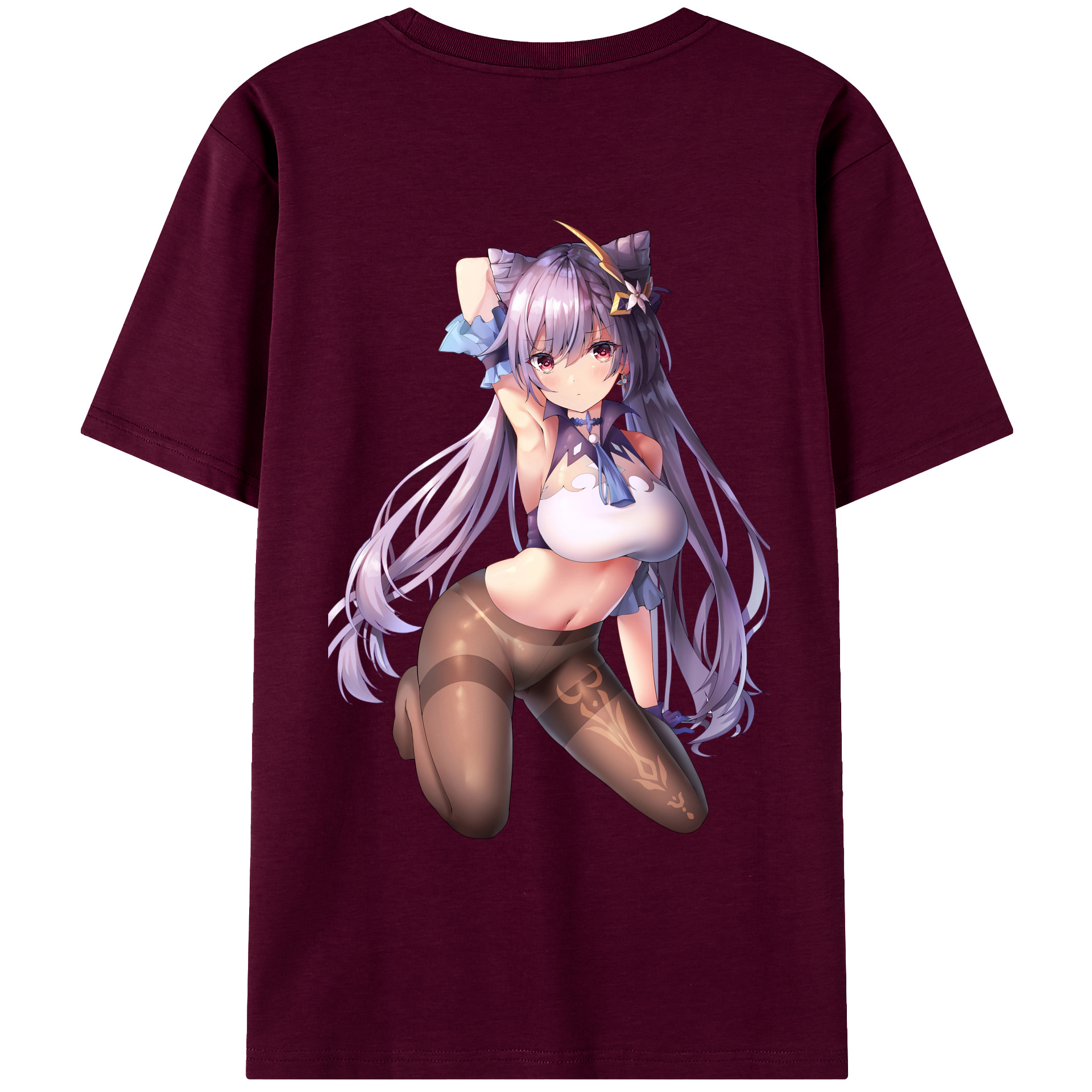 げんし神 刻晴 こくせい genshin Kokusei レディース半袖Tシャツ(バックプリント)